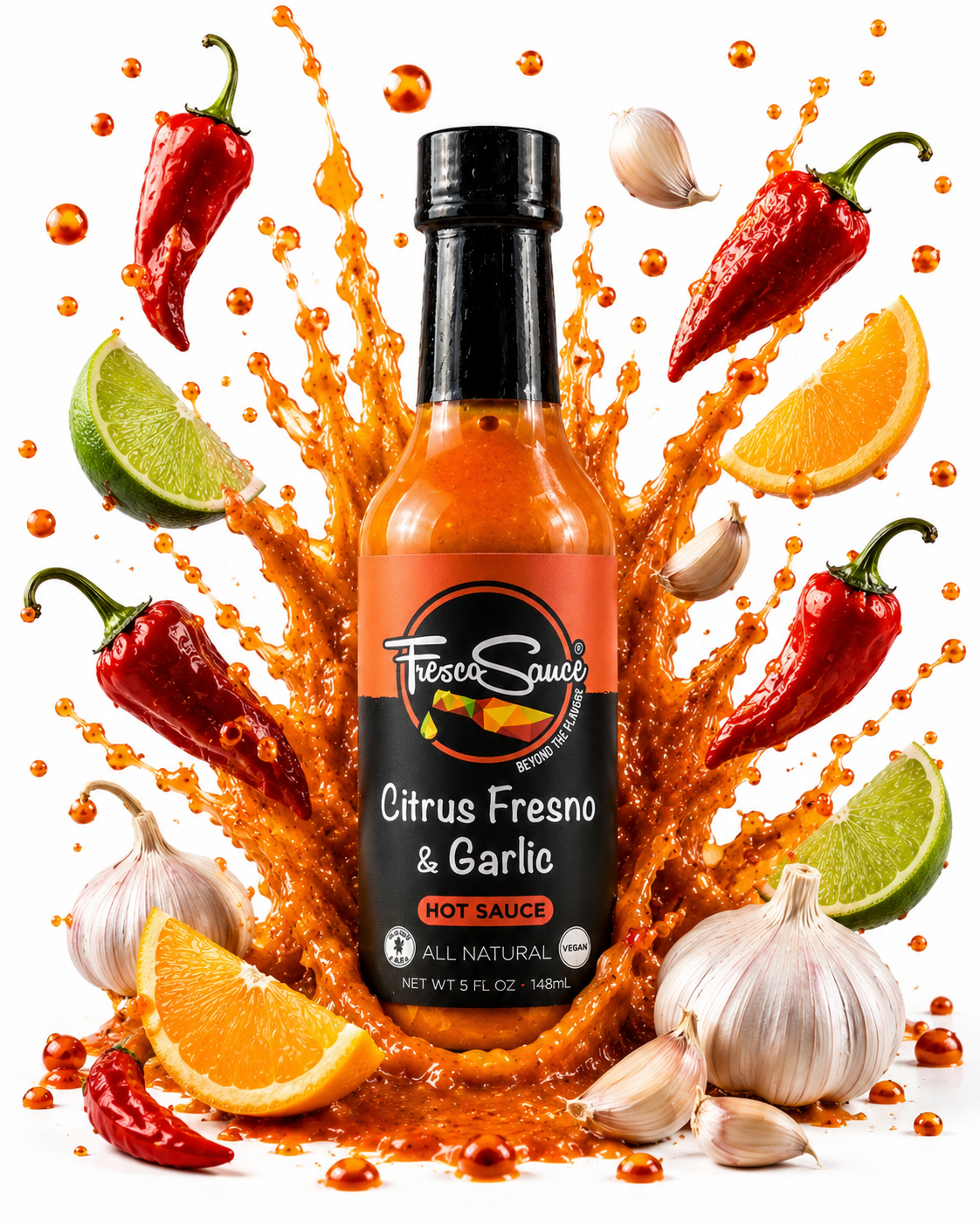 Citrus Fresno & Garlic Hot Sauce