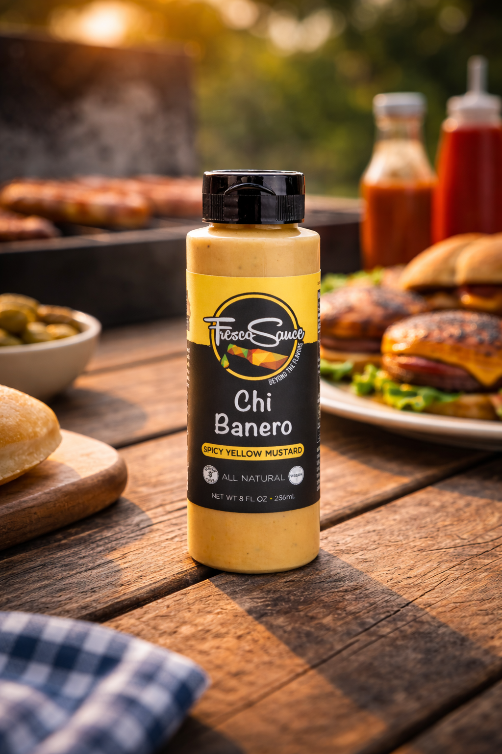 Chi Banero Spicy Yellow MustardFresco SauceMustard