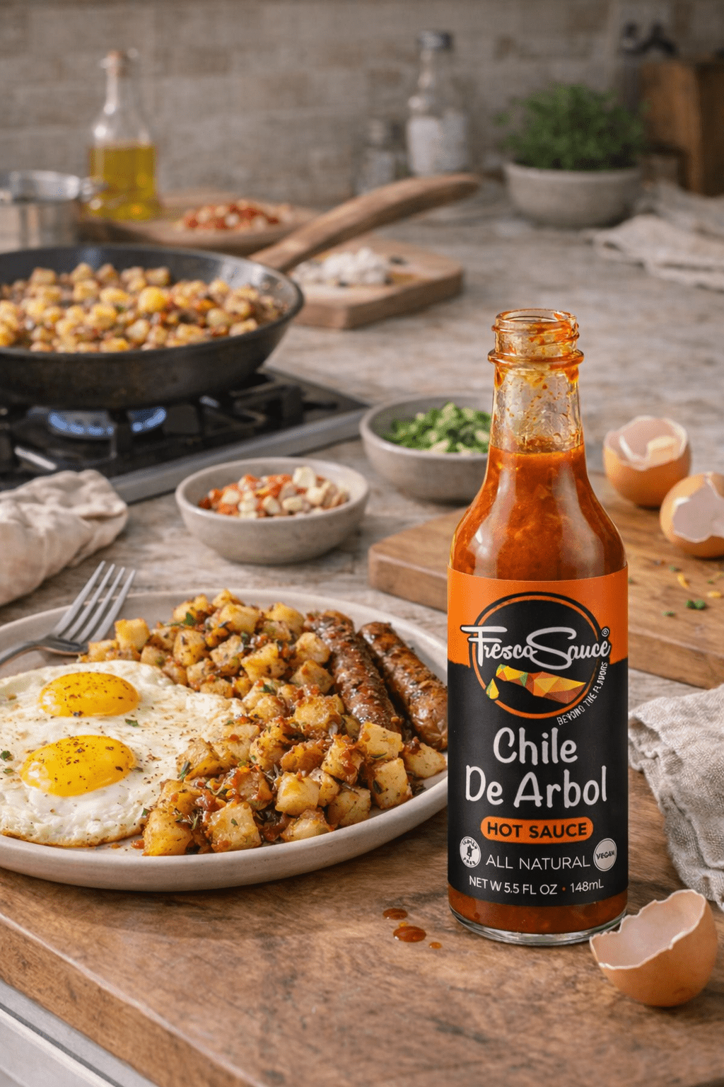 Fresco Sauce Chile De Arbol Hot SauceFresco SauceHot Sauce