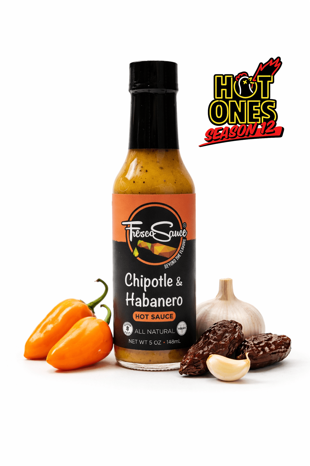 Fresco Sauce Chipotle & Habanero Hot Sauce Features on Hot OnesFresco SauceHot Sauce