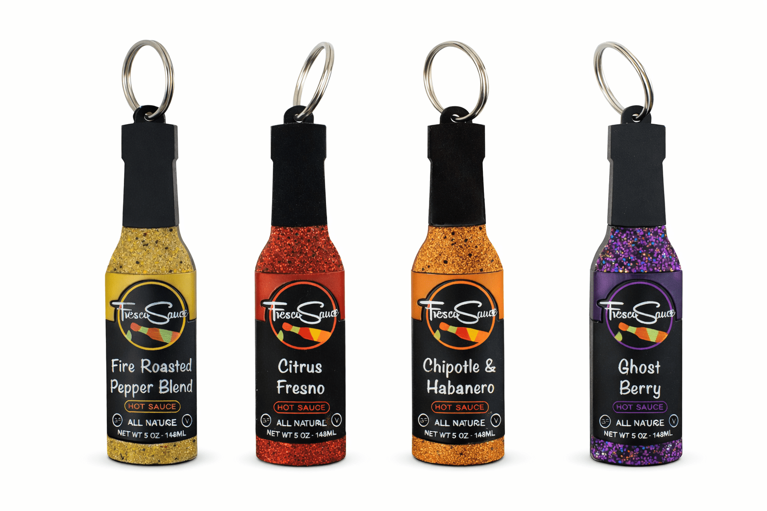 Fresco Sauce Handmade Hot Sauce KeychainFresco Saucekey chain