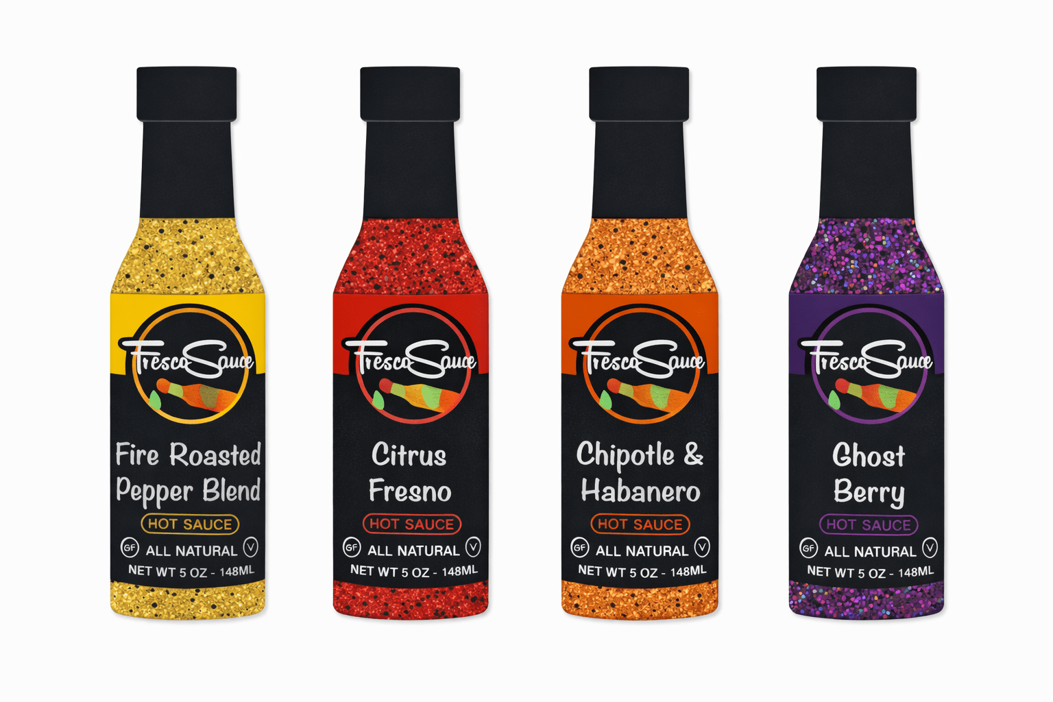 Fresco Sauce Handmade Hot Sauce MagnetsFresco SauceRefrigerator Magnets