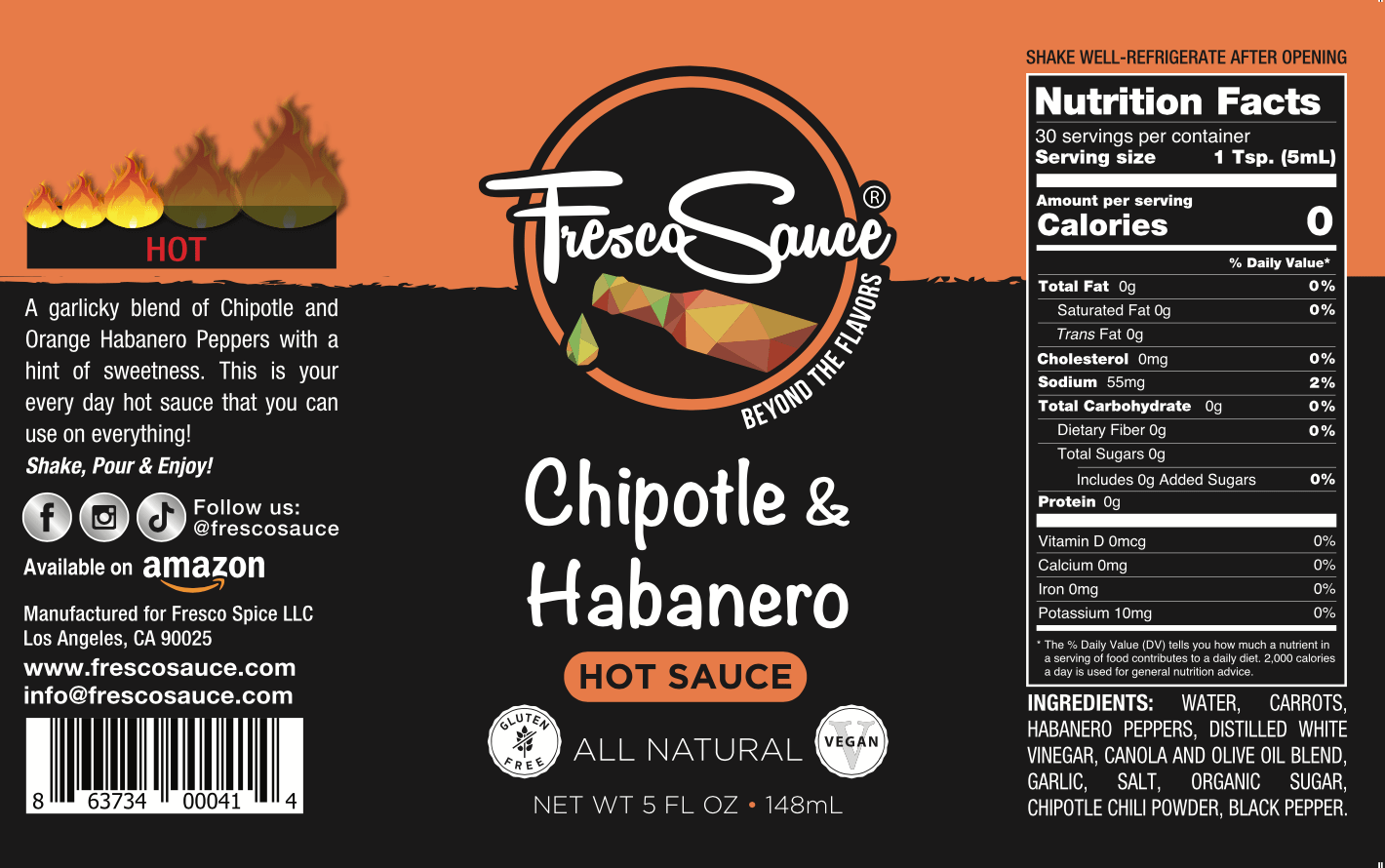 Chipotle & Habanero Hot Sauce