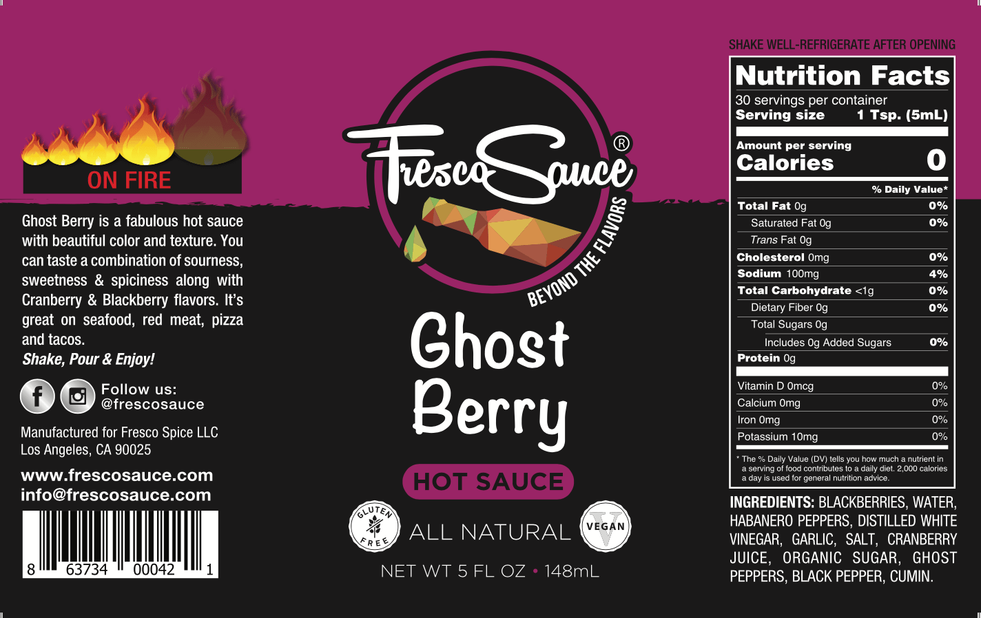 Ghost Berry Hot Sauce