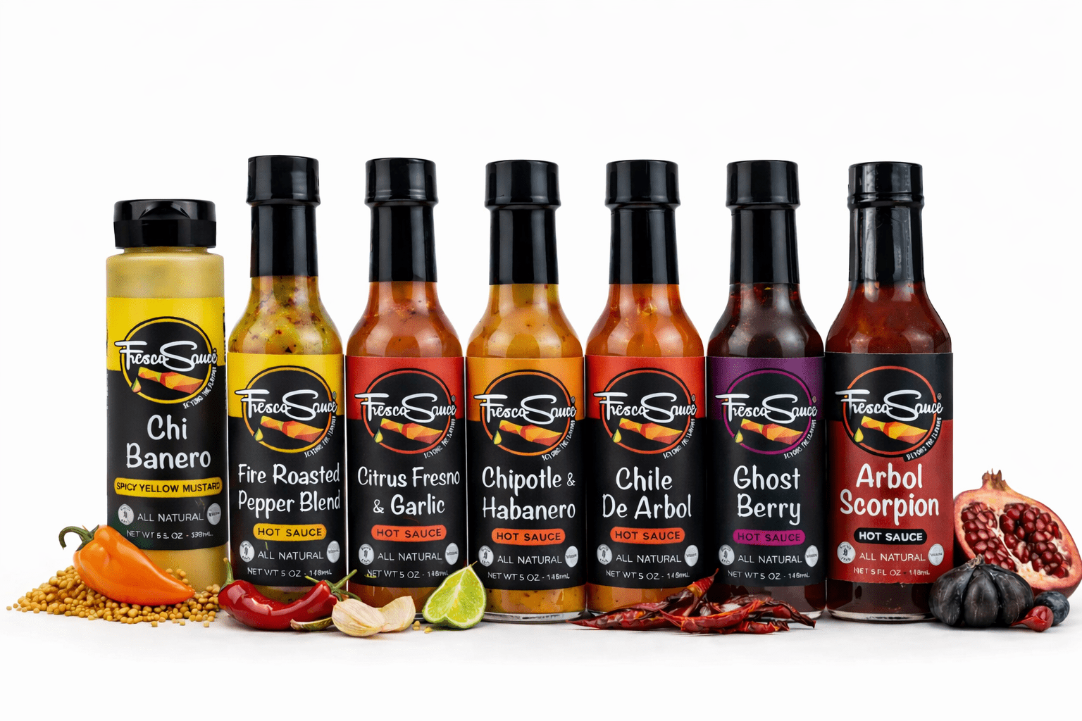 Fresco Sauce Hot Sauces and Mustard