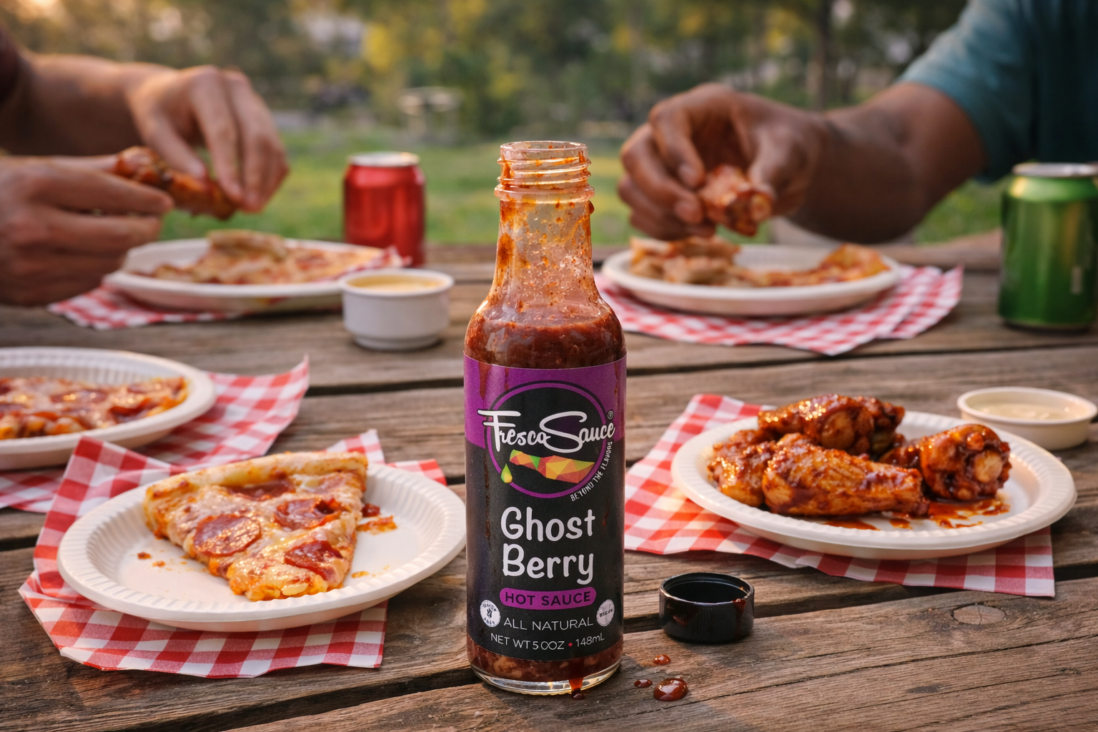 Ghost Berry Hot Sauce Ghost Peppers Black BerriesFresco SauceHot sauce