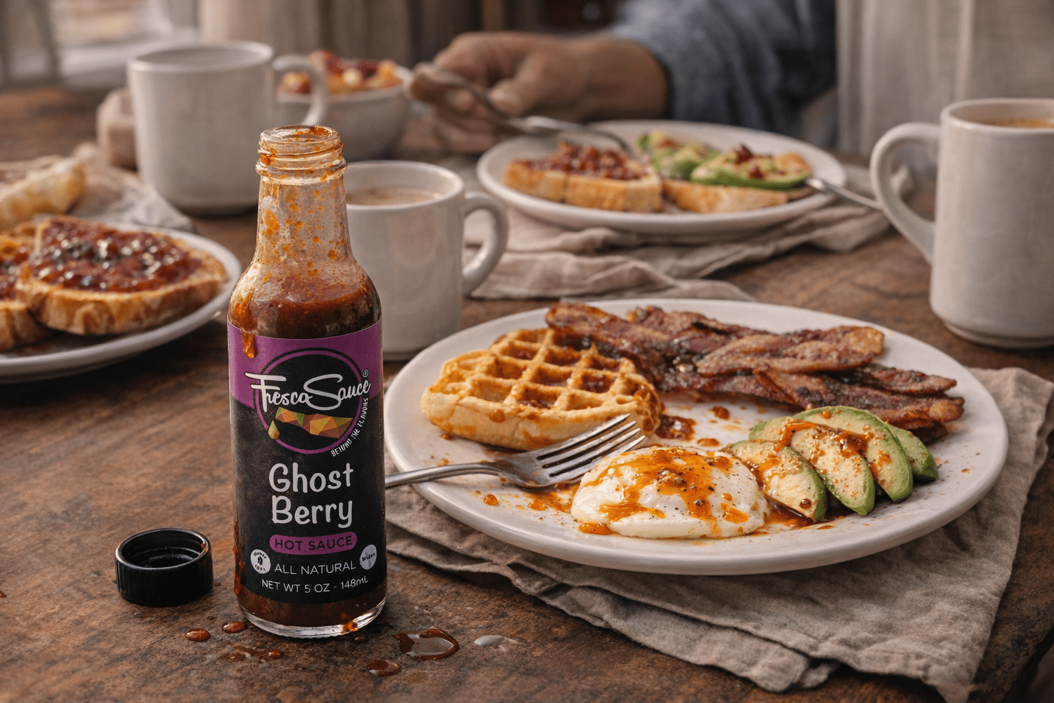Ghost Berry Hot Sauce Ghost Peppers Black BerriesFresco SauceHot sauce