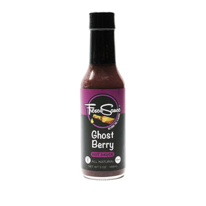 Ghost Berry Hot Sauce - Ghost Peppers - Blackberries - Cranberry Juice 